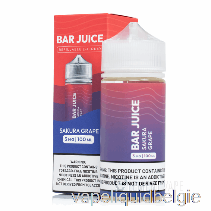 Vape Vloeibare Sakura Druif - Reep Sap - 100 Ml 3 Mg